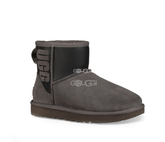 Classic Mini Ugg Sparkle Boot Grey