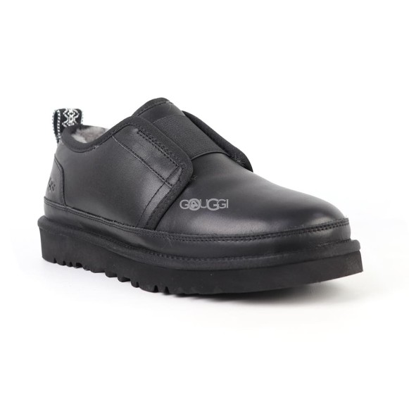 Ugg Mens Slippers Flex Leather Black