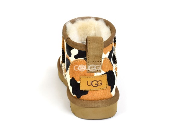 Ultra Mini Cow Print Chestnut