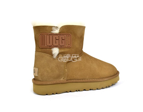 Mini Bailey Logo Strap Suede Chestnut