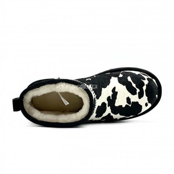 Ultra Mini Cow Print Black