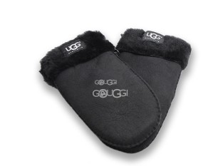 Женские варежки Black Suede