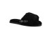 Fluff Slide Slippers Black