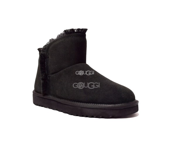 Mini Fluff High-Low Black